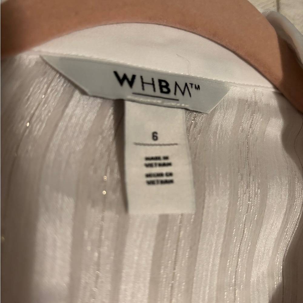 WHBM White Blouse